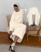 Moteriškas megztas komplektas 