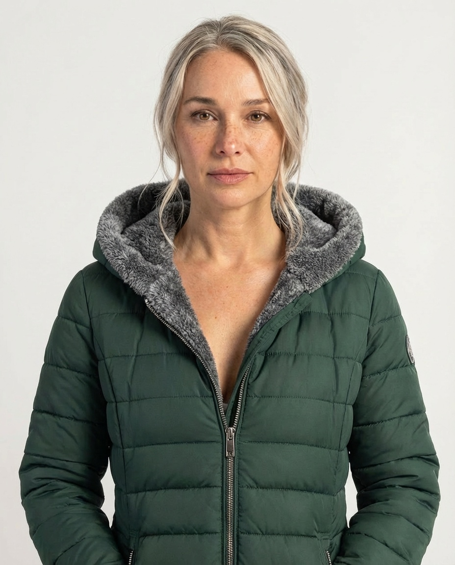 Šešuva žieminis pūstas paltas