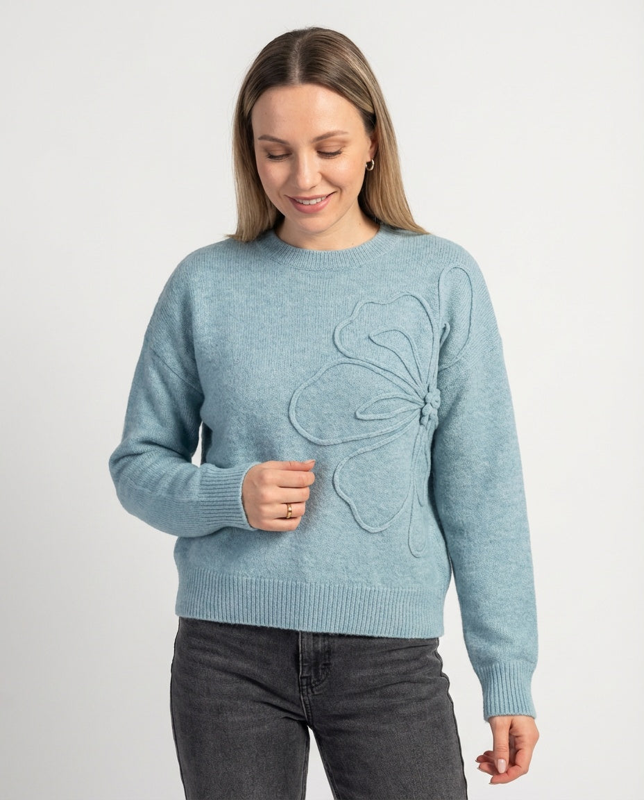 Gėlėtas Rūtos megztinis