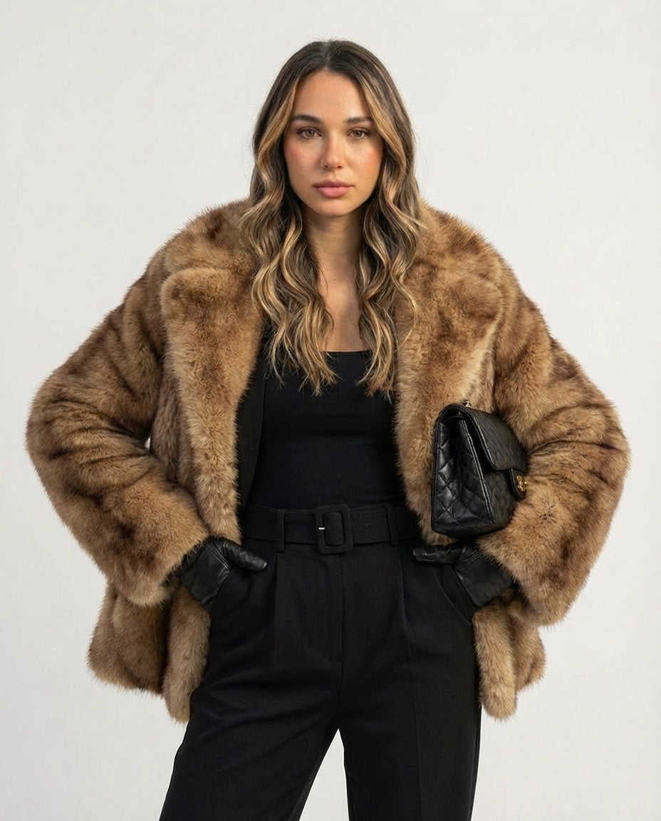Kuršių Faux Fur Coat