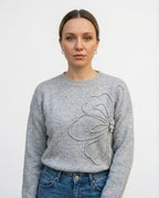 Gėlėtas Rūtos megztinis