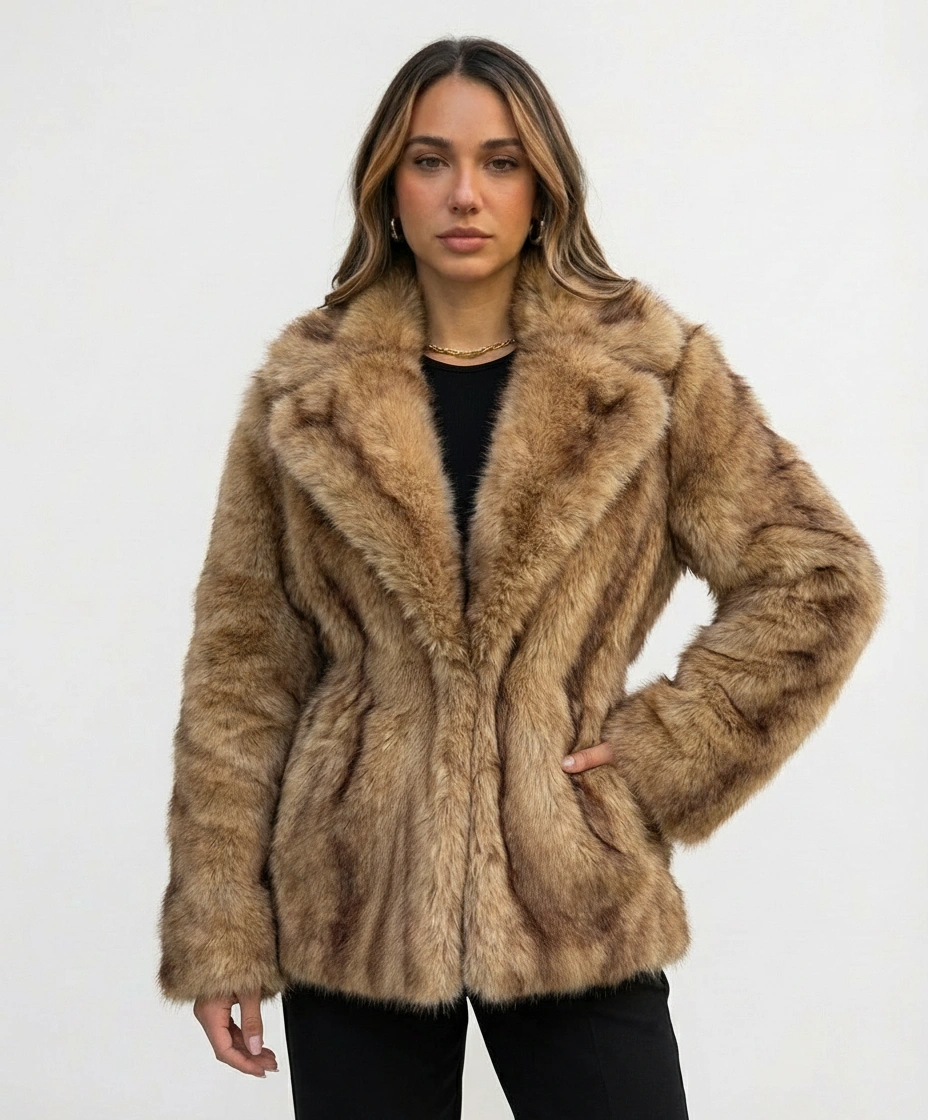 Kuršių Faux Fur Coat