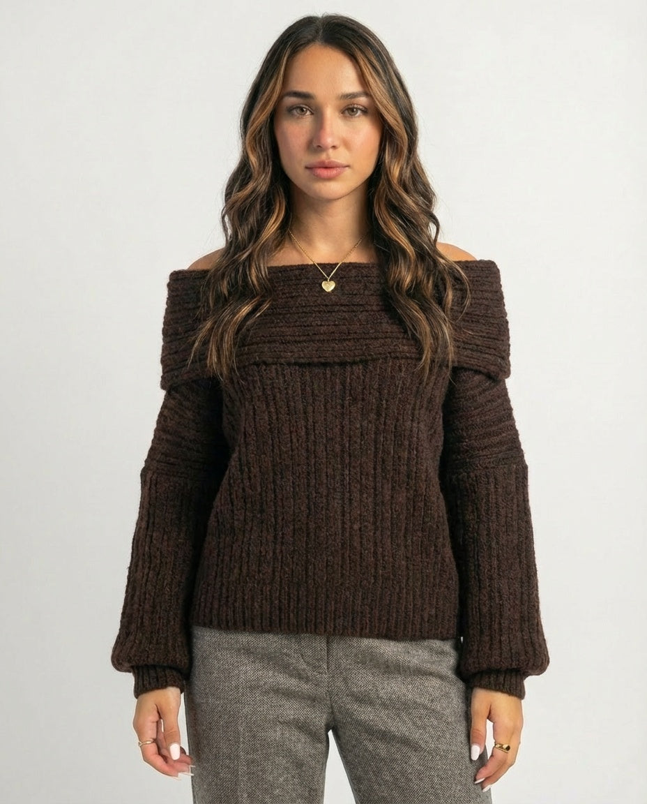 Saulė Off-Shoulder Knit