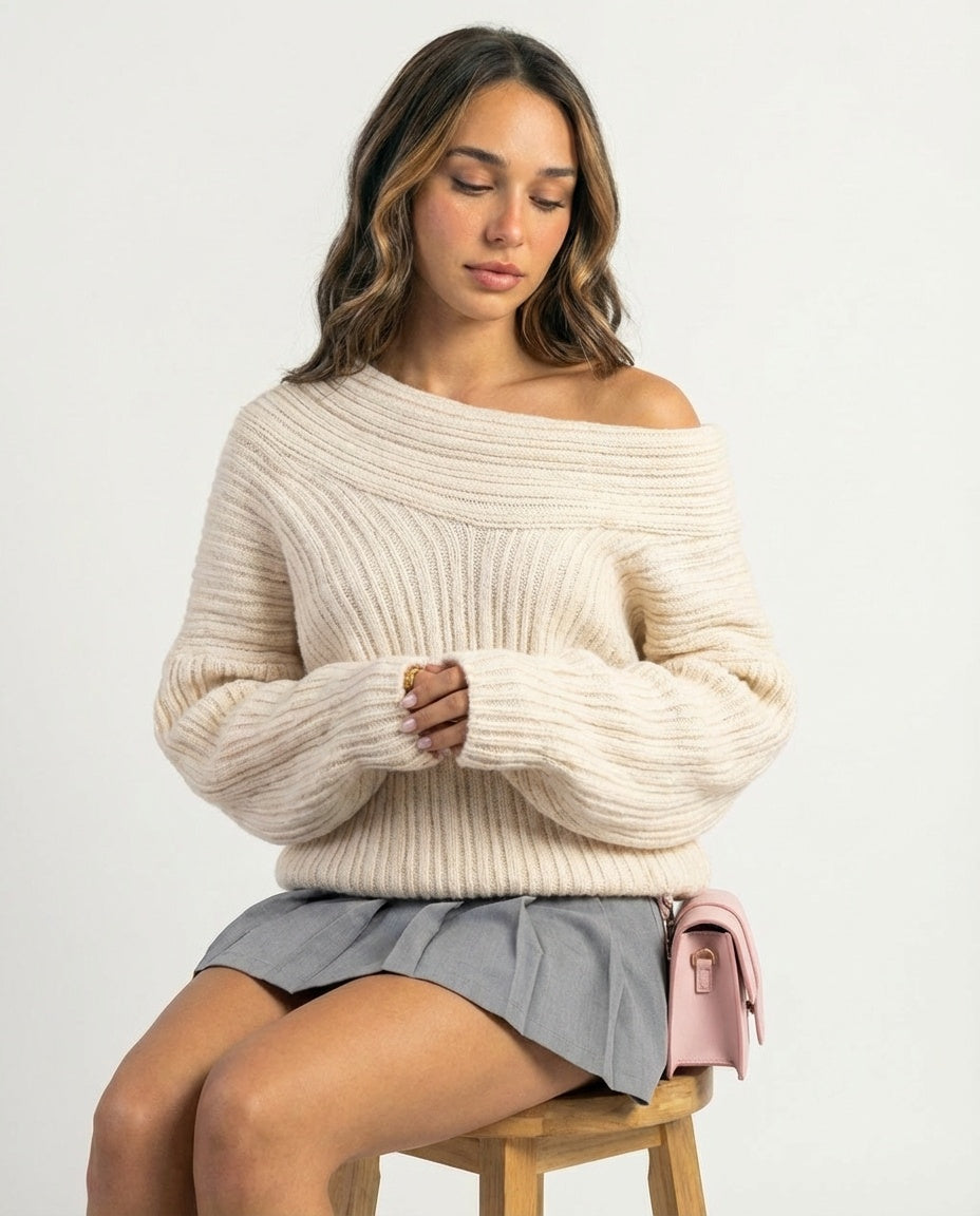 Saulė Off-Shoulder Knit