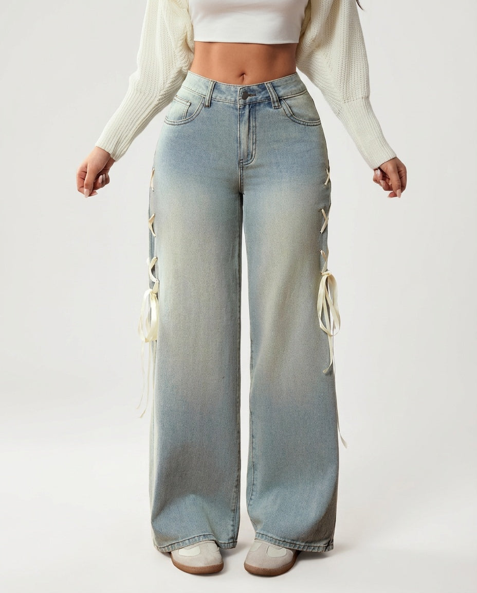 Nida Ribbon džinsinis audinys