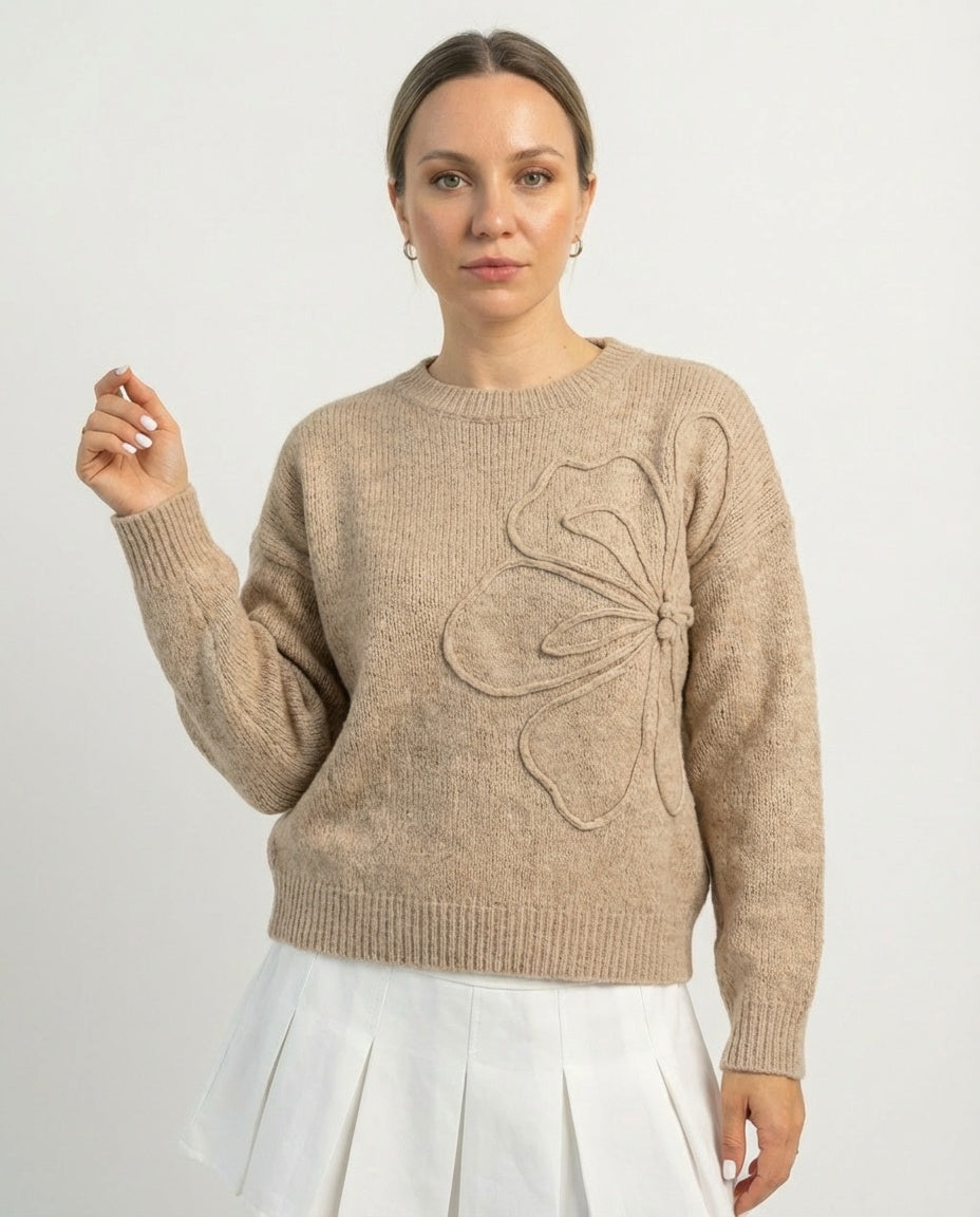 Gėlėtas Rūtos megztinis