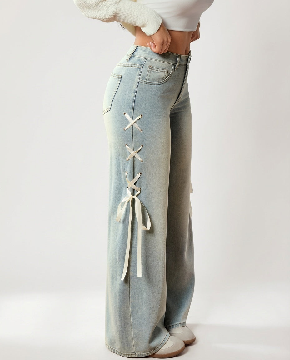 Nida Ribbon džinsinis audinys