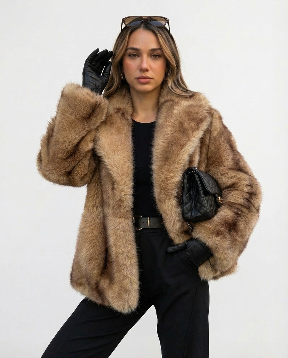 Kuršių Faux Fur Coat