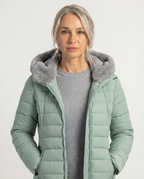 Šešuva žieminis pūstas paltas