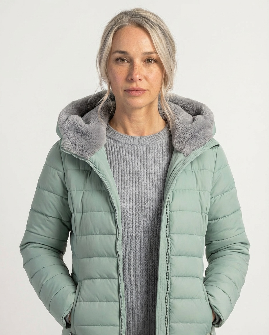 Šešuva žieminis pūstas paltas