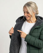 Šešuva žieminis pūstas paltas